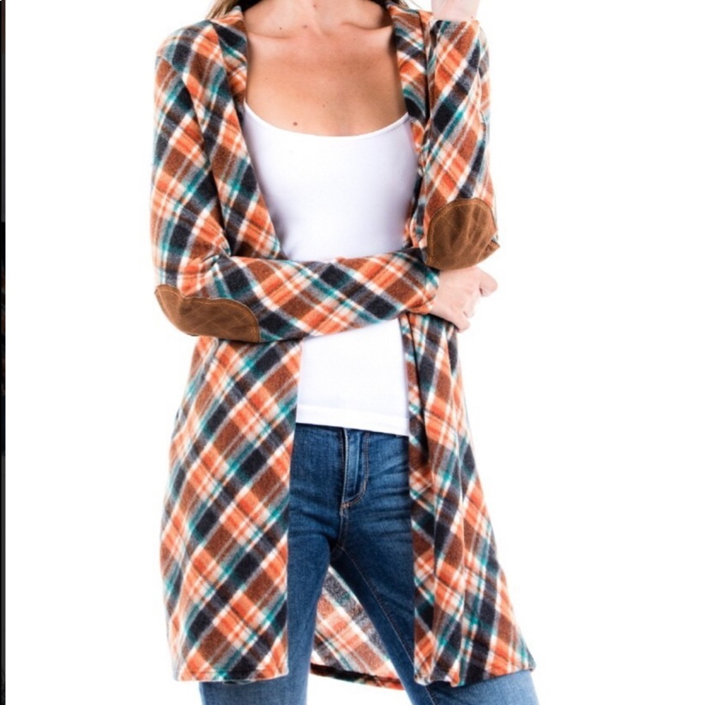 Rust Elbow Patch Jacket - Picture 3 of 5